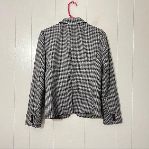 J Crew Schoolboy Blazer Wool Blend Houndstooth Women's Size 2 - Picture 8 of 10